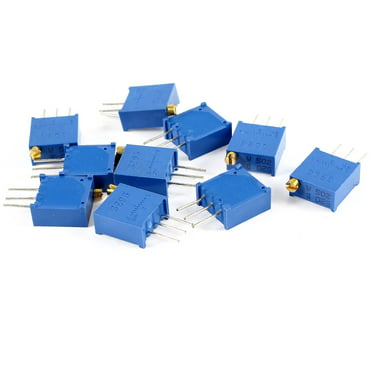 uxcell 10Pcs 3362 High Precision Variable Trimmer Potentiometer 100Ohm 0.5W